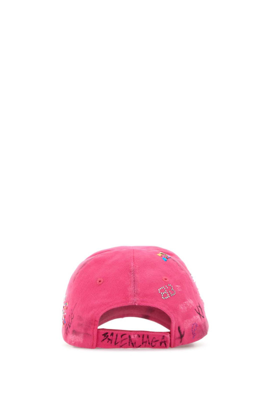 Fuchsia canvas baseball cap BALENCIAGA (857463410B2)