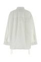 Белая рубашка из поплина оверсайз BALENCIAGA (857835TRM28)