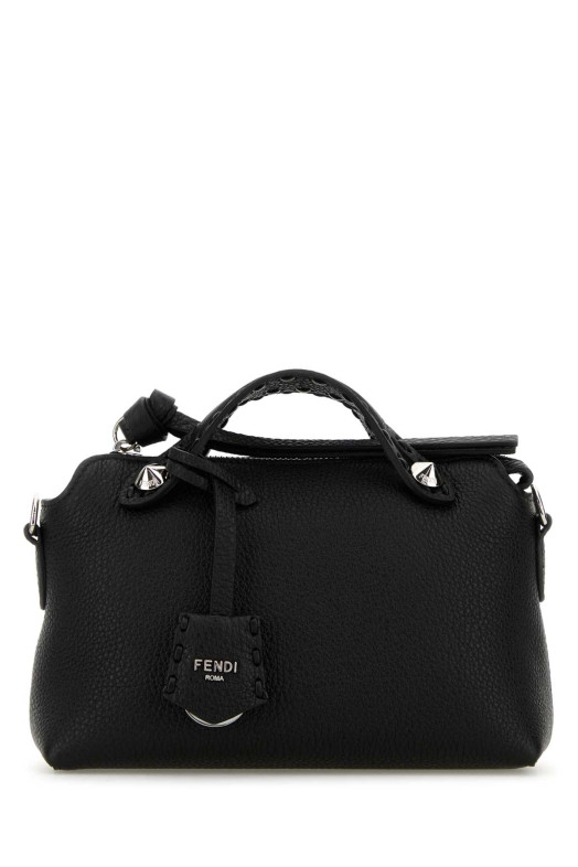 Черная кожаная мини-сумочка By The Way Черная FENDI (8BS098ASU2)