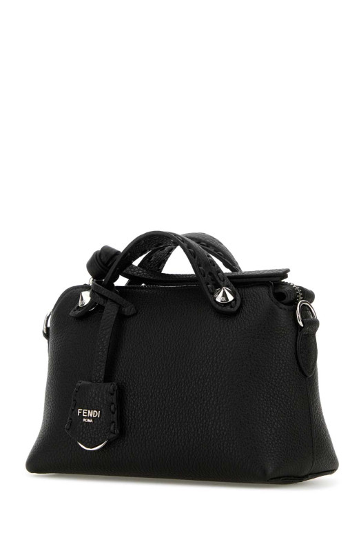 Черная кожаная мини-сумочка By The Way Черная FENDI (8BS098ASU2)