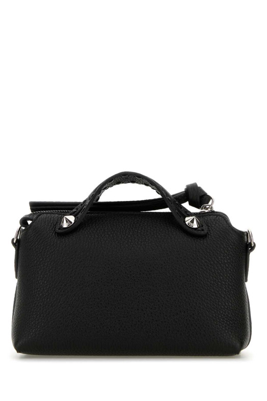 Черная кожаная мини-сумочка By The Way Черная FENDI (8BS098ASU2)