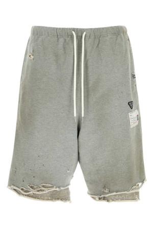 Grey cotton bermuda shorts Gray MAISON MIHARA YASUHIRO (A15SP583)
