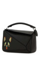 Dark brown leather small Puzzle handbag LOEWE (A510S21XCH)