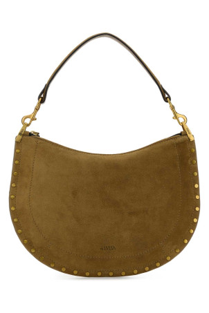 Сумка через плече Oskan з хакі замші ISABEL MARANT (BF0066FAB2C03M)