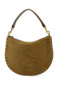 Сумка через плечо Oskan из замши цвета хаки ISABEL MARANT (BF0066FAB2C03M)