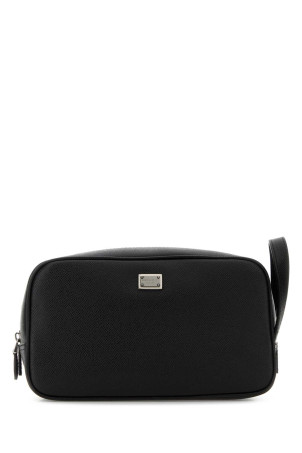 Black leather beauty case Black DOLCE & GABBANA (BT3310BG662)