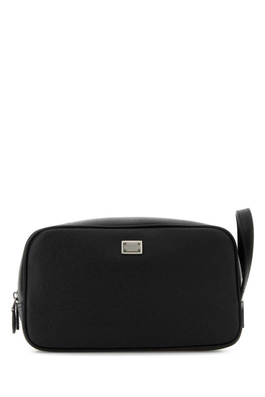 Black leather beauty case Black DOLCE & GABBANA (BT3310BG662)