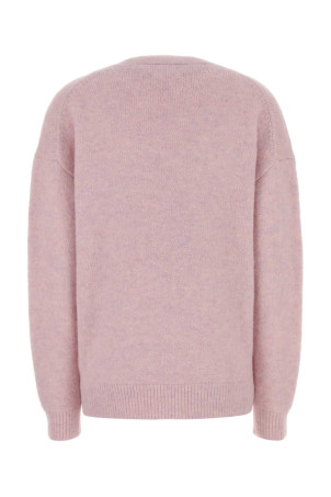 Кардиган Eborah з суміші рожевої альпаки Melange ISABEL MARANT ETOILE (CA0129FAD1L12E)