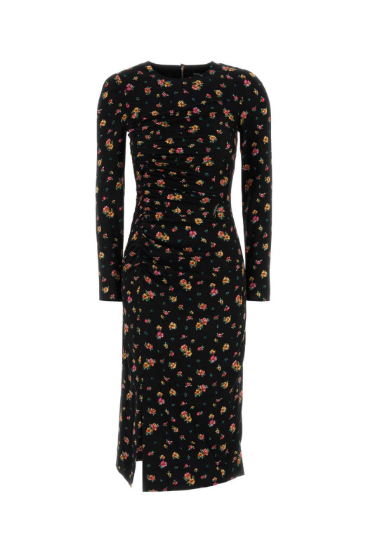 Printed charmeuse dress DOLCE & GABBANA (F60G7TFSA8F)