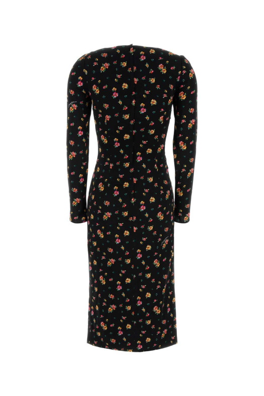 Printed charmeuse dress DOLCE & GABBANA (F60G7TFSA8F)