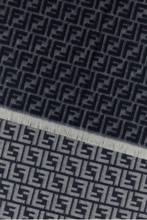 Вишитий вовняний двосторонній шарф FENDI (FXS373ATQB)