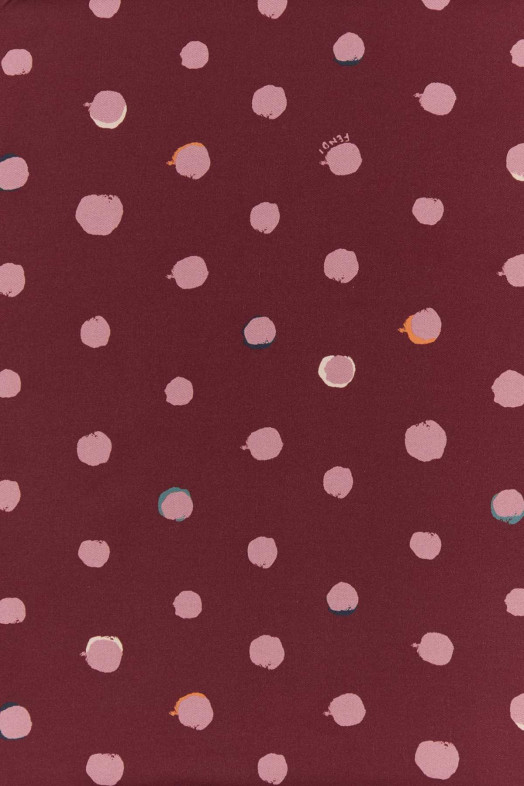 Шелковый двусторонний платок с принтом FENDI (FXT091AWEX)