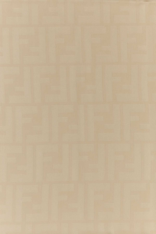 Бежевый шелковый шарф FENDI (FXT185ANBE)