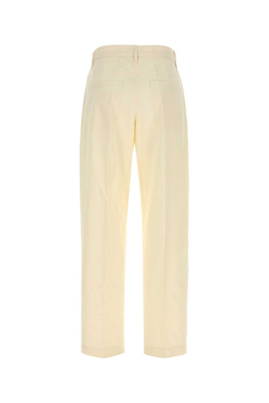 Ivory cotton pant JIL SANDER (J02KA0385J45322)