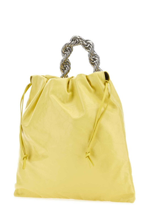 Yellow leather bucket bag Yellow JIL SANDER (J08WD0040P5711)