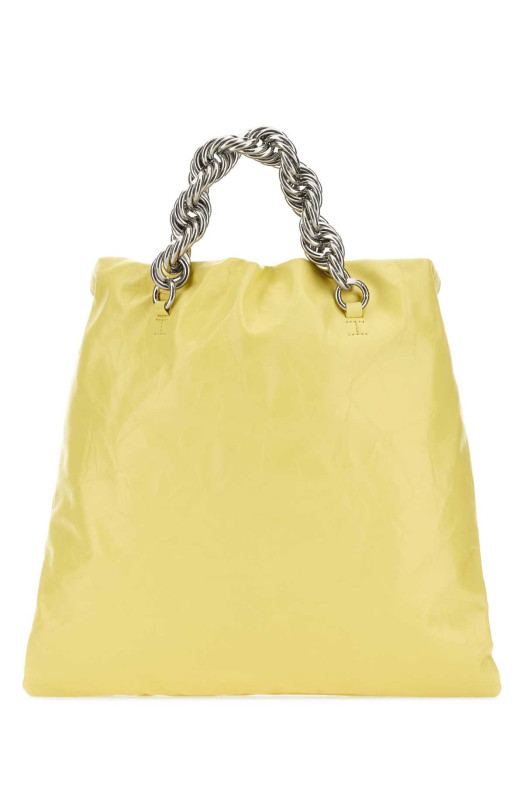 Yellow leather bucket bag Yellow JIL SANDER (J08WD0040P5711)