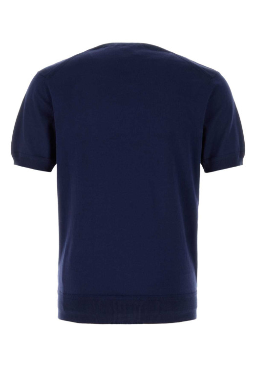 Navy blue cotton sweater TOM FORD (KCS026YMC040)