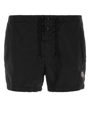 Black nylon swimming shorts Black STONE ISLAND (L1S15B100003S0043)