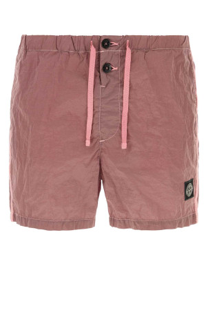 Antiqued pink nylon swimming shorts STONE ISLAND (L1S15B100003S0043)