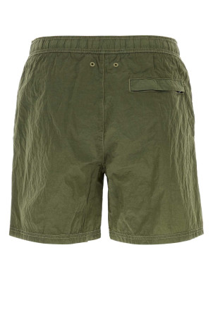 Army green nylon swimming shorts STONE ISLAND (L1S15B100004S0043)