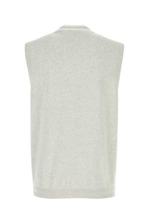 Светло-серый хлопковый жилет BRUNELLO CUCINELLI (M29203607F)