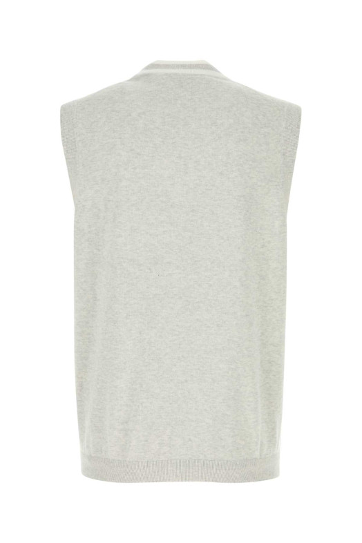 Светло-серый хлопковый жилет BRUNELLO CUCINELLI (M29203607F)