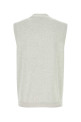 Светло-серый хлопковый жилет BRUNELLO CUCINELLI (M29203607F)