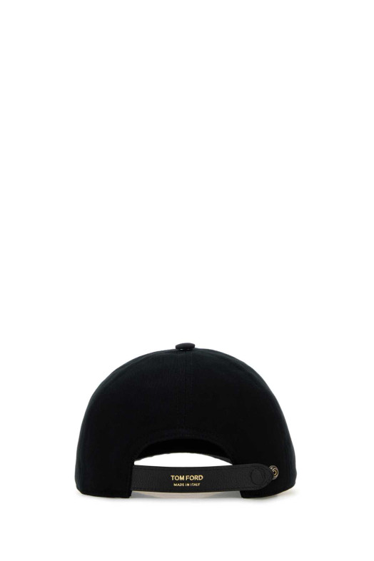 Black cotton baseball cap TOM FORD (MH005TCN061G)