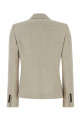 Melange sand linen blend blazer BRUNELLO CUCINELLI (MH5287413)