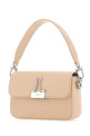 Light pink leather small Plain Binder handbag OFF WHITE (OWNN118S23LEA001)