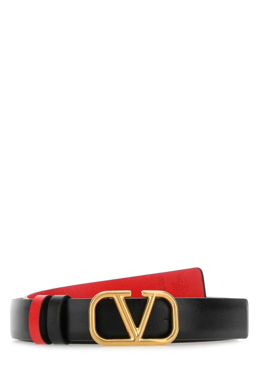 Black leather VLogo Signature belt VALENTINO GARAVANI (ZW2T0S12ZFR)