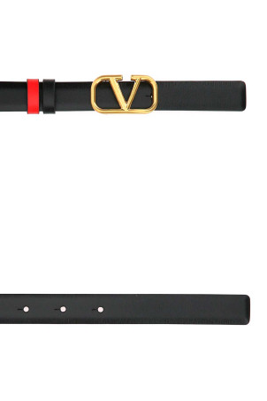 Black leather VLogo Signature belt VALENTINO GARAVANI (ZW2T0S12ZFR)