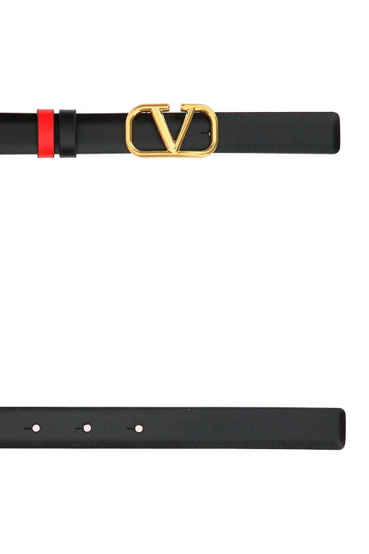 Black leather VLogo Signature belt VALENTINO GARAVANI (ZW2T0S12ZFR)