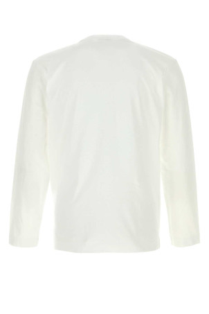 White cotton t-shirt White COMME DES GARCONS PLAY (AXT120051 )