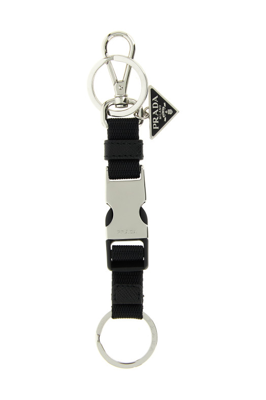 Nylon keyring Black