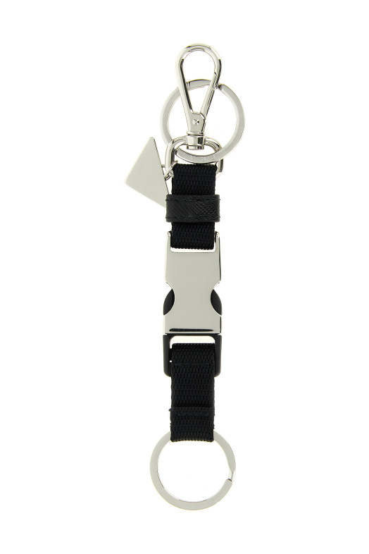 Nylon keyring Black