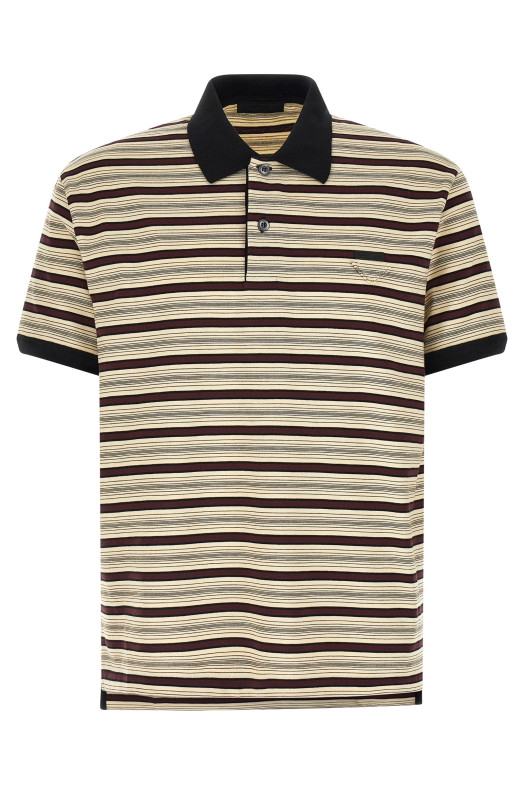 Поло с полосками Разноцветное PRADA UJN984SOOO19BDF0XPE