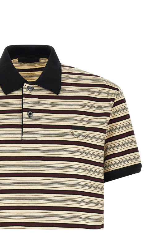 Поло с полосками Разноцветное PRADA UJN984SOOO19BDF0XPE