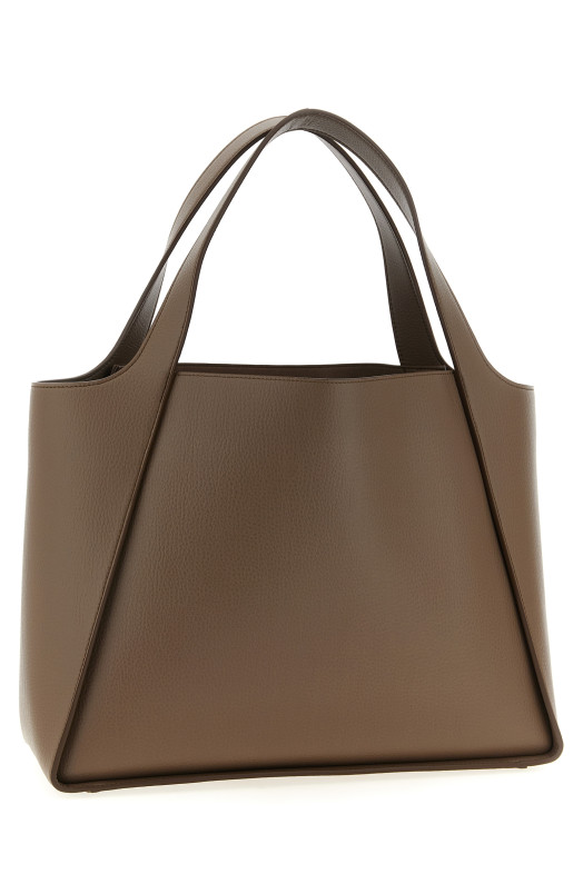 Logo shopping bag Brown