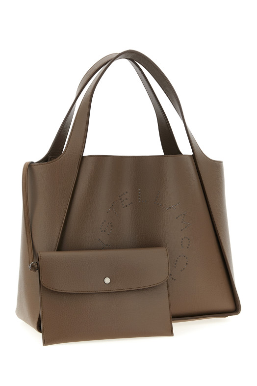 Logo shopping bag Brown