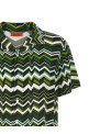 Irregular zigzag shirt Green