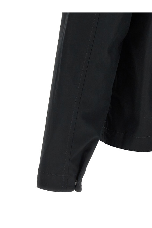 Хлопковая рубашка-накидка Черная STONE ISLAND L1S151200011S0F01V0029