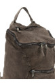 Leather backpack Gray