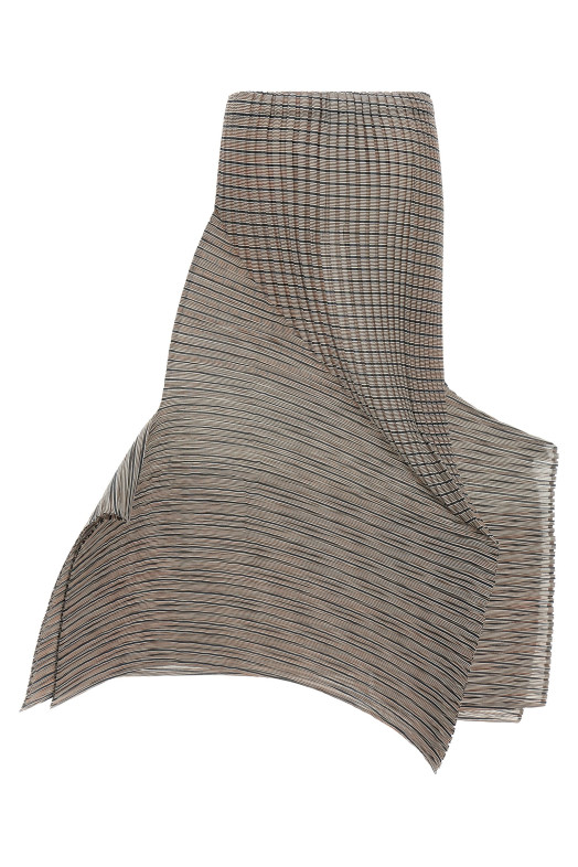 Юбка «Generic Stripes (Machine Pleats)» коричневого цвета IM58FG14217