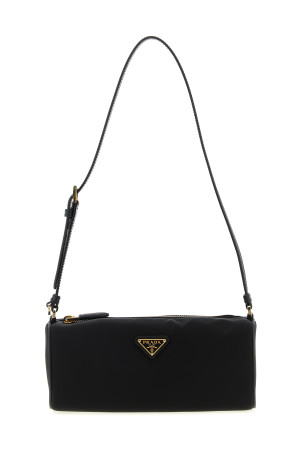 Triangle logo shoulder bag Black