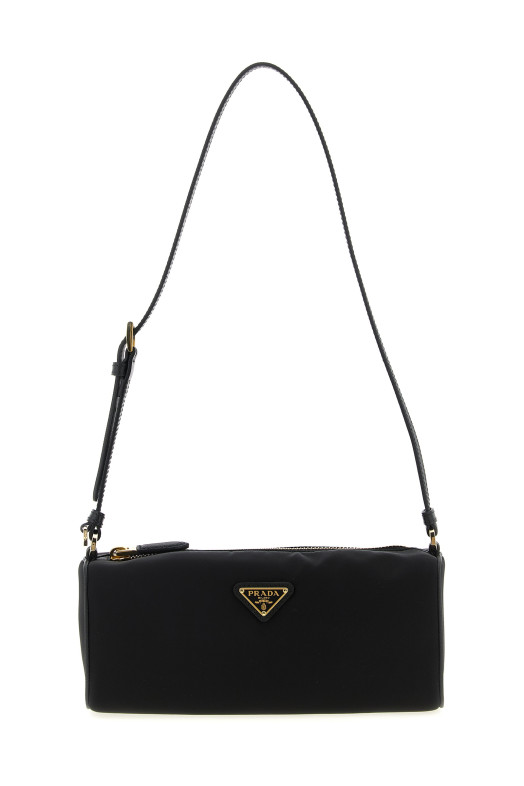 Triangle logo shoulder bag Black