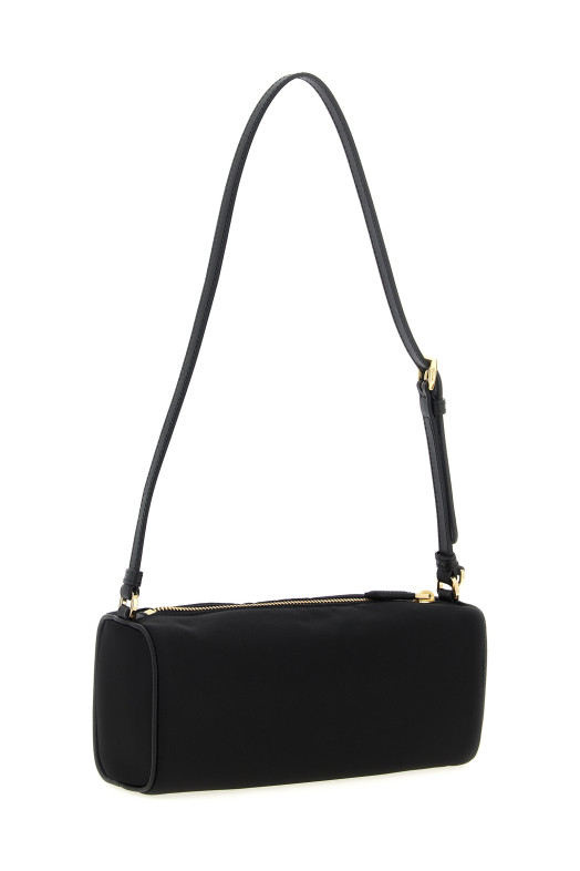 Triangle logo shoulder bag Black