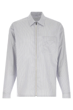 Zip striped shirt Blue