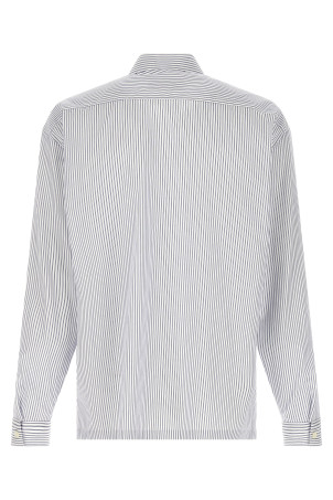 Zip striped shirt Blue