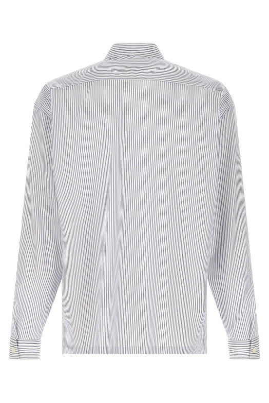 Рубашка в полоску на молнии Синяя PRADA SC855SOOO189FF022X